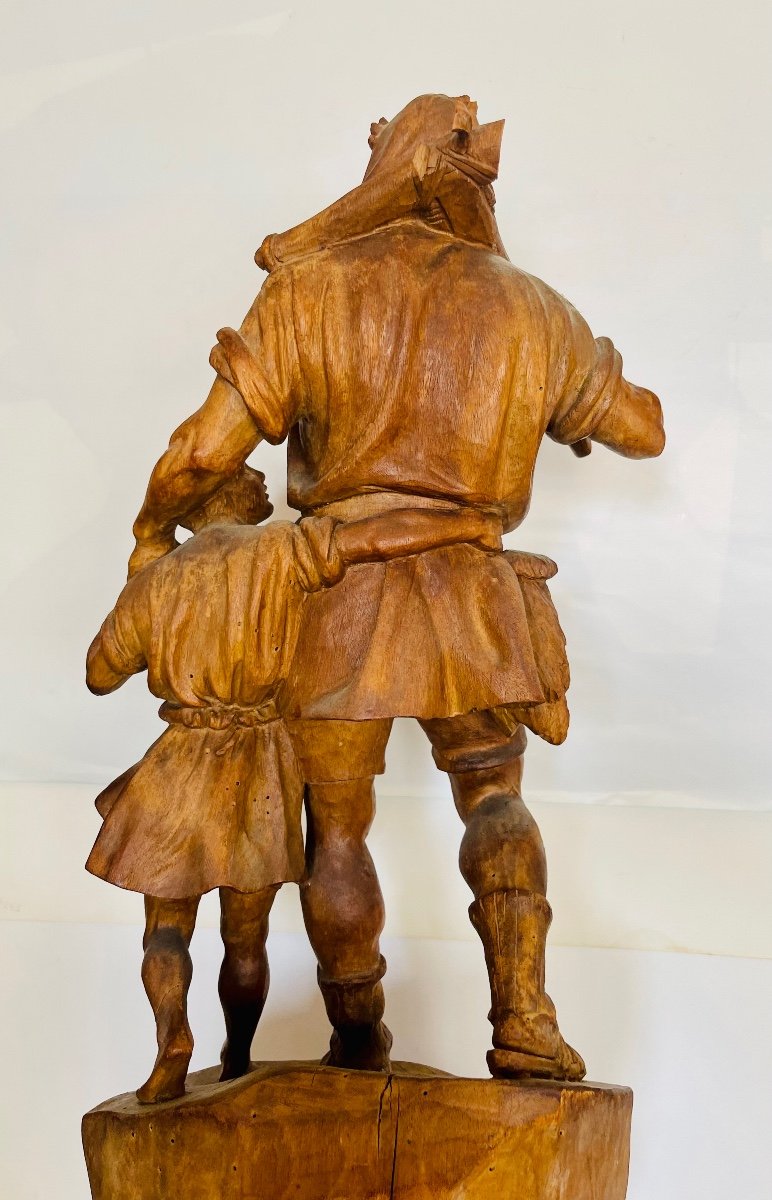 Guillaume Tell En Bois Sculpté -photo-2